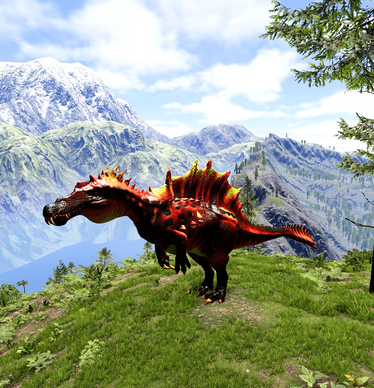 机械脊背远古形态-龙岛异兽起源远古进化形态